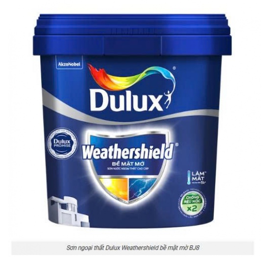 Sơn Phủ Ngoại Thất Dulux Weathershield - Bề Mặt Mờ