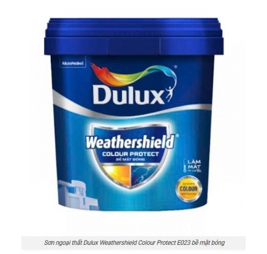 Sơn Phủ Ngoại Thất Dulux Weathershield Colour Protect E023   - Bề Mặt Bóng