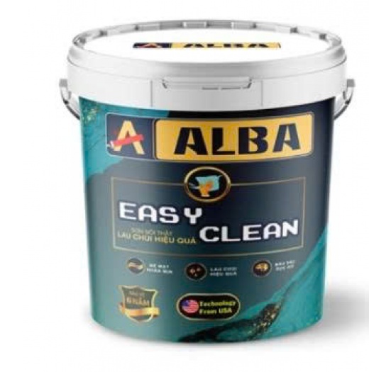 Sơn Phủ Nội Thất ALBBA EasyClean - Lau Chùi hiệu Quả